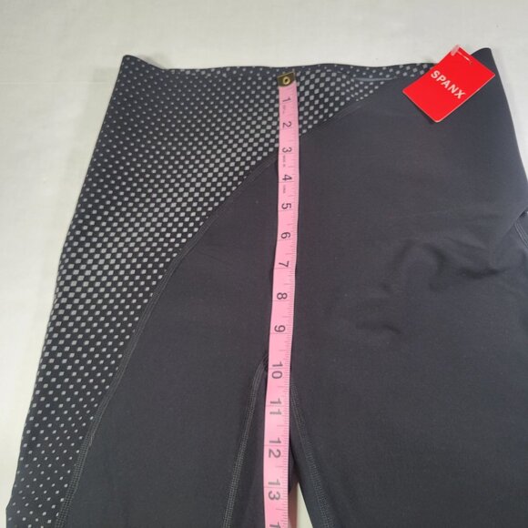 Spanx Women Every.Wear Black Asymmetrical Reflective Leggings Black Size S - Picture 7 of 9